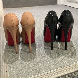 2 x Lady Peep heels 38